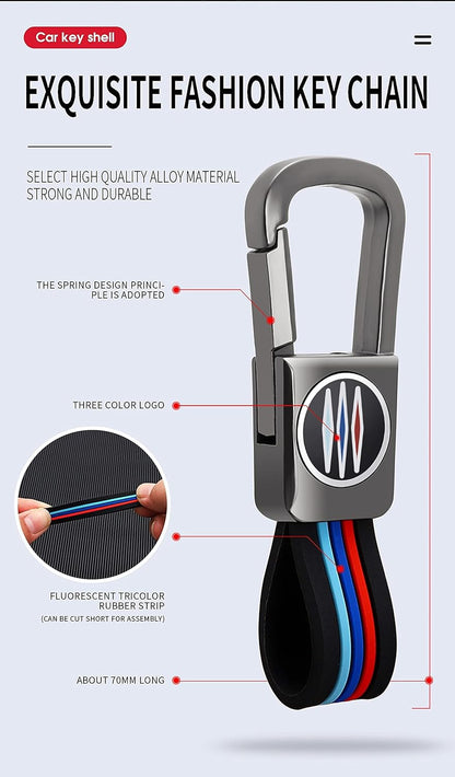 Key Fob Cover Case, Keychain, Metal Shell Cover Compatible for BMW 2 5 6 7 X1 X2 X3 X5 X6 X7 Series