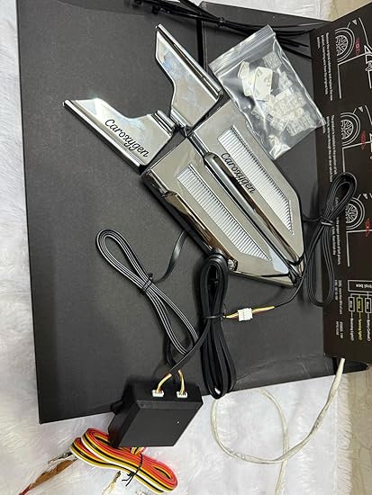 Muitifunctional LED Side vent light Driving Light with Turn Signal with cruze light (silver)