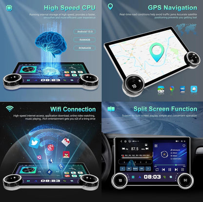 11.8inch FHD Diamond Series 2K Car Android Stereo Touch Screen 4+64 4G WiFi Wireless Carplay Android auto GPS Navigation Bluetooth DSP Band with Sim Card Slot