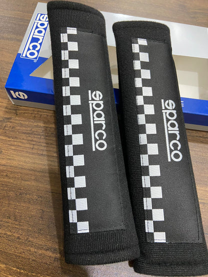 Car Oxygen - Sparco Car Seat Belt Shoulder Pads (Pack of 2)