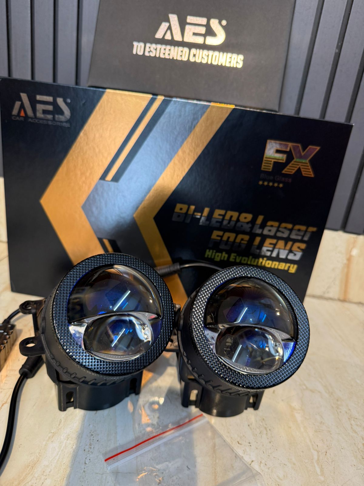 AES FX Bi led and Laser fog projector tri colour