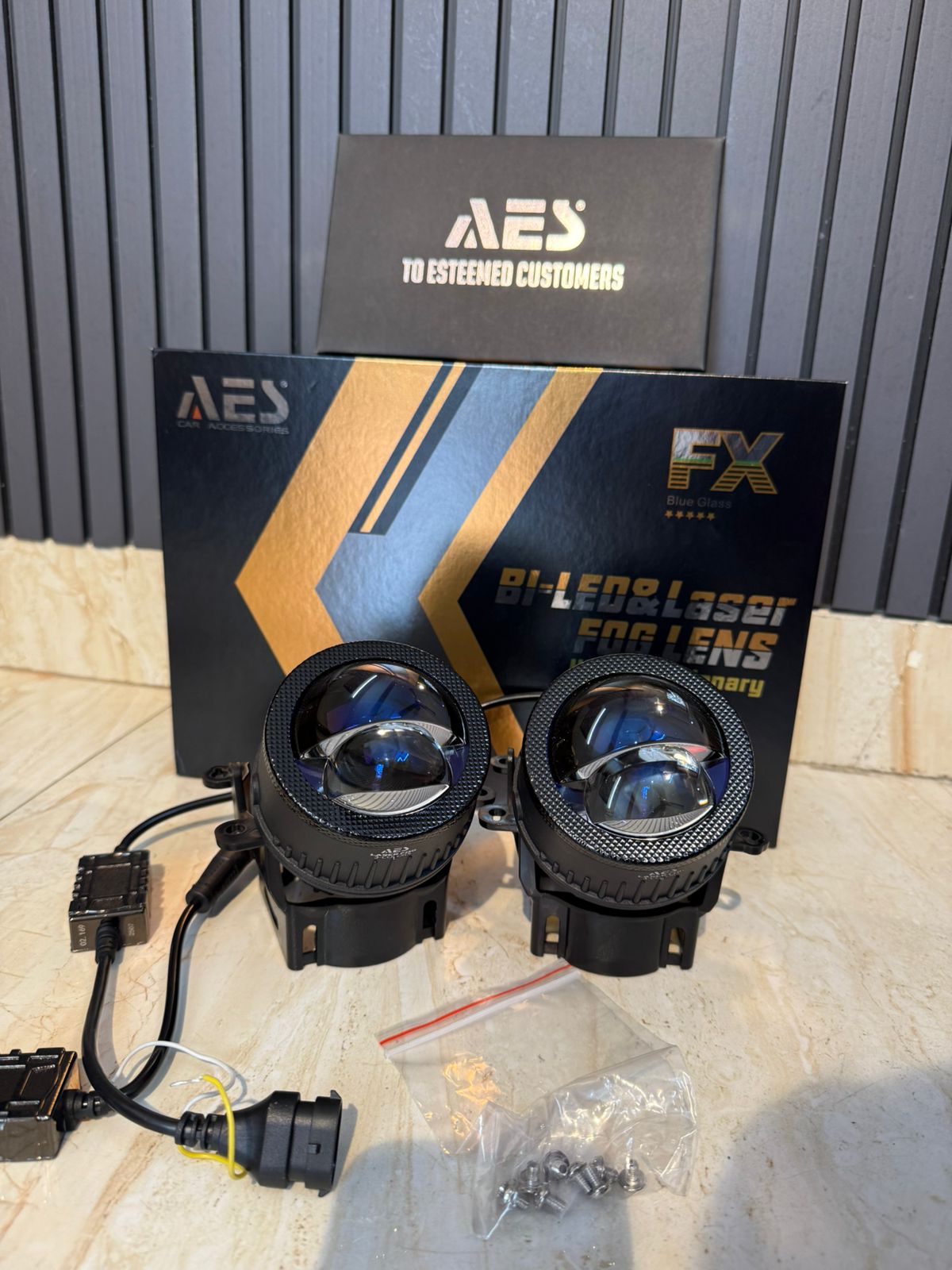 AES FX Bi led and Laser fog projector tri colour