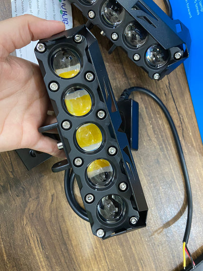 5 Lens LIU HJG Original 90W Future Eye Dual Color Yellow/White Fog Light