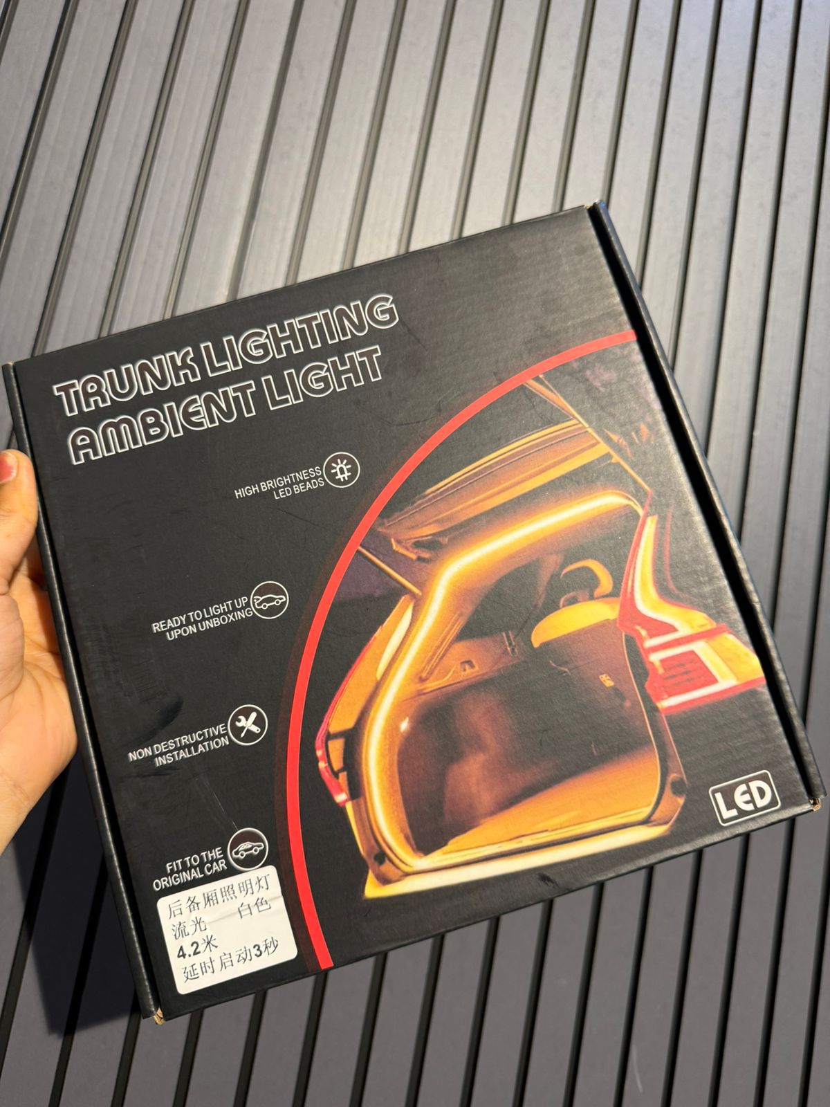 Car Trunk LED Strip Light, 167INCH Silicone Flexible Cuttable Vehicle Trunk Cargo Ambient Lighting, Waterproof Bright Auto Trunk Interior Lamp Decoration, Universal for SUV RV Truck (White)