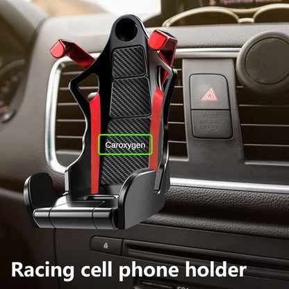1pc Universal Car Phone Holder Racing Seat Shape Anti Shaking Cell Phone Holder Interior Ornament Car Styling Car Accessories