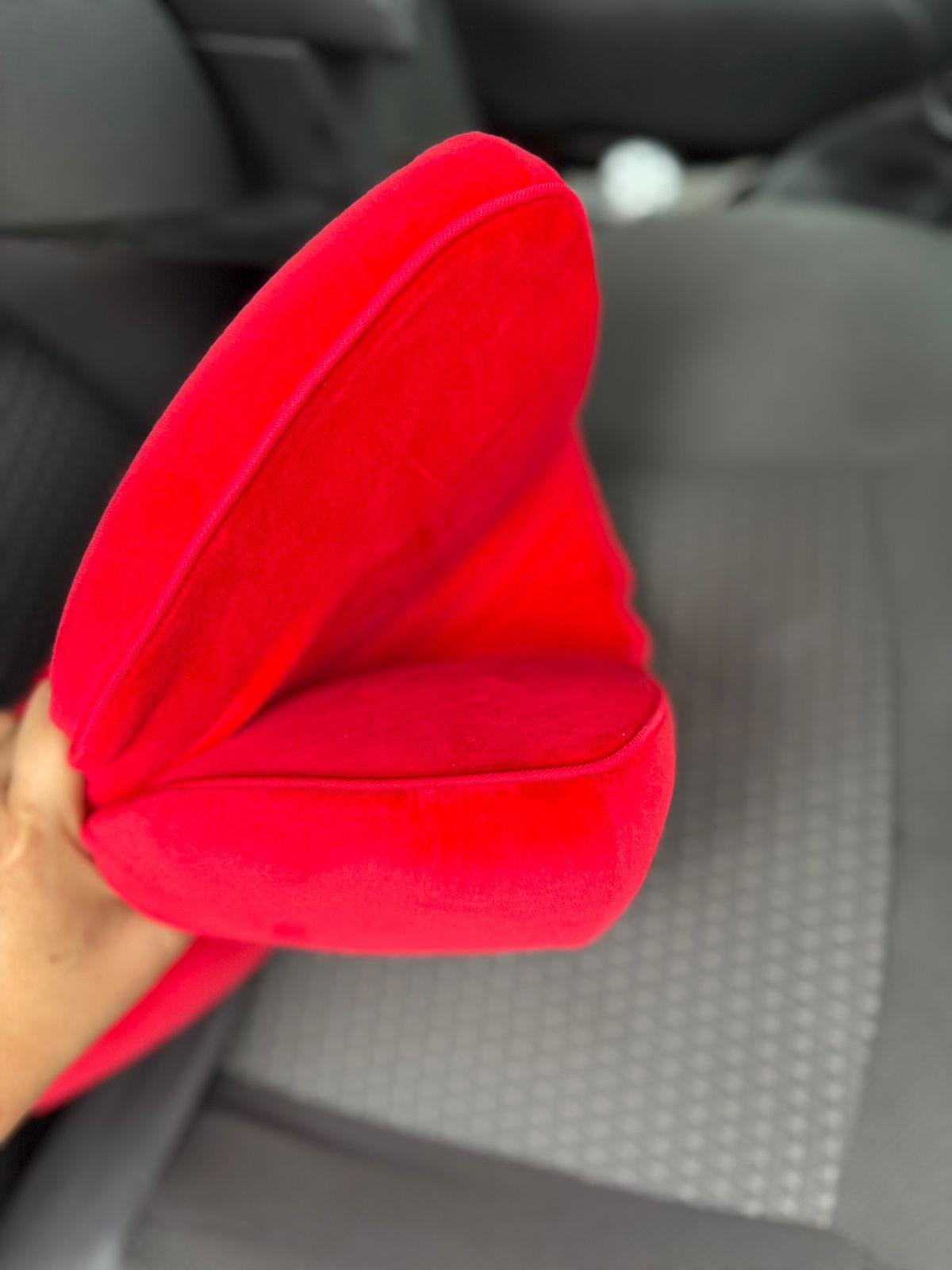 CarOxygen Sparco Car Seat Cushion – Premium Memory Foam Back Support Pillow for Long Drives, Office & Home Use – Ergonomic Lumbar Support Cushion 1 pcs