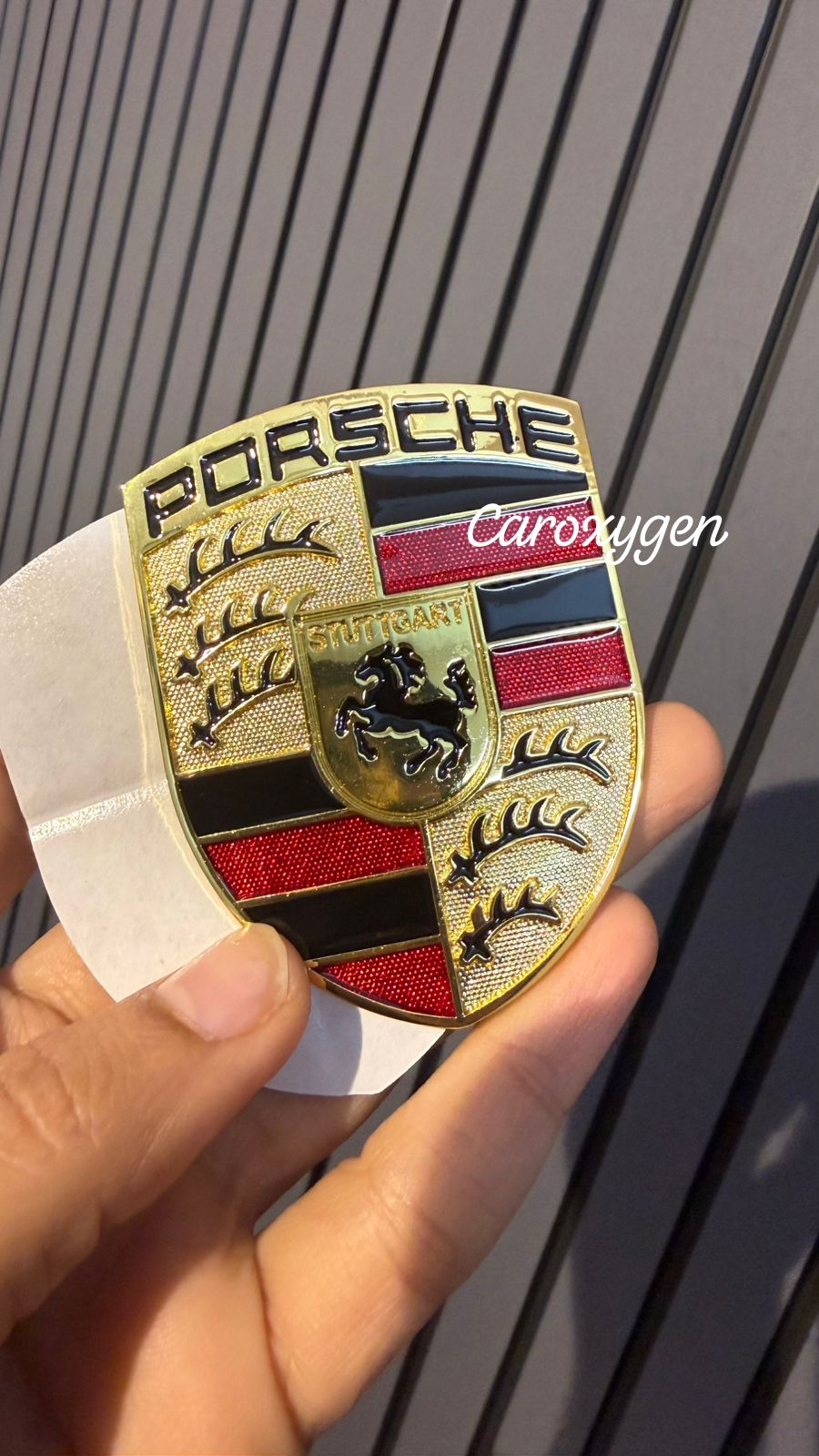 Porsche Crest Sew-on badge Car metal Sticker