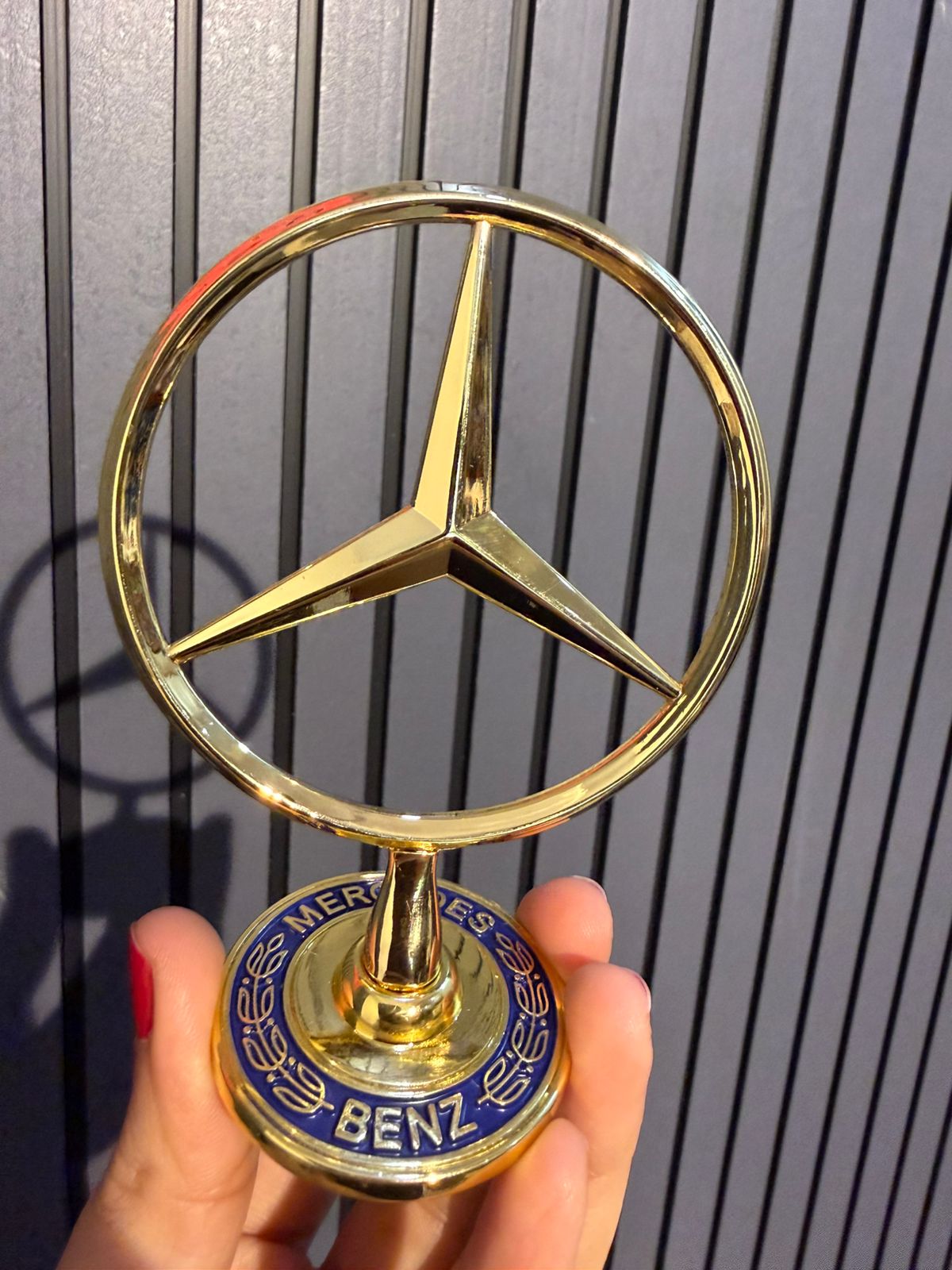 3D chrome Zinc alloy cover with standard hood, modified front logo for Mercedes Benz