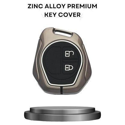 Metal Alloy Car Key Cover for Maruti Suzuki Swift,Baleno,Wagonr,Alto,Grand Vitara,Brezza,Dzire,Ertiga,Celerio,Spresso,Ignis,Ciaz,Scross,XL6,Fronx,Jimny (SZK-D2)