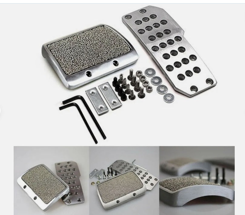 Nonslip Car Foot Rest Fuel Brake MT Pedals Accessories Manual M/T Compatible with Honda Accord S2000 Civic Del Sol Fit RSX NSX Mugen JDM