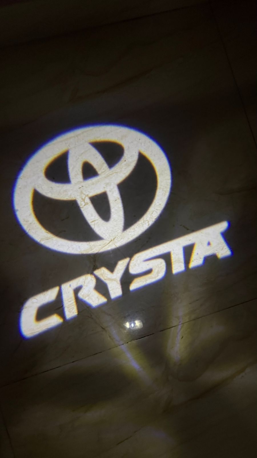 LED Welcome logo Entry Plug and Play Ghost Shadow Projector Car Door Light for Toyota Innova Crysta (White) - 2 Pieces