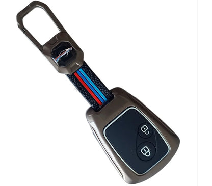 Metal Silicon Key Cover Compatible with Accord, City, Civic, Brio, Mobilio, Jazz | 2 Button Remote Key