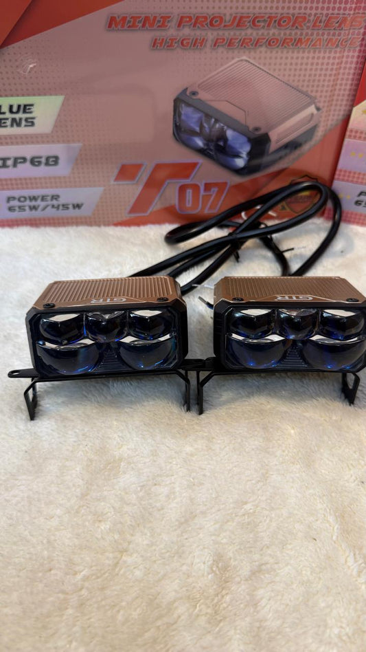 GTR T07 Mini Projector LED Fog Light grill light- 10 lenses