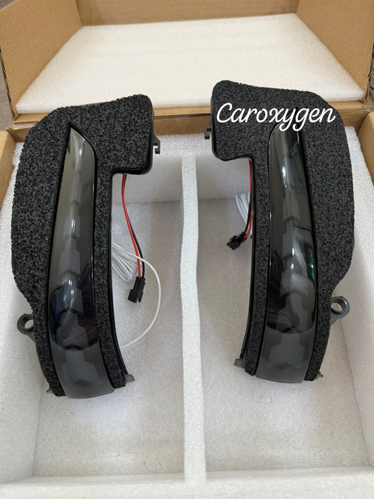 Door Mirror Led with Matrix amber Indicator compatible for Crysta 2016 to 2022 /Fortuner 2016 PLUS/HYCROSS set of 2