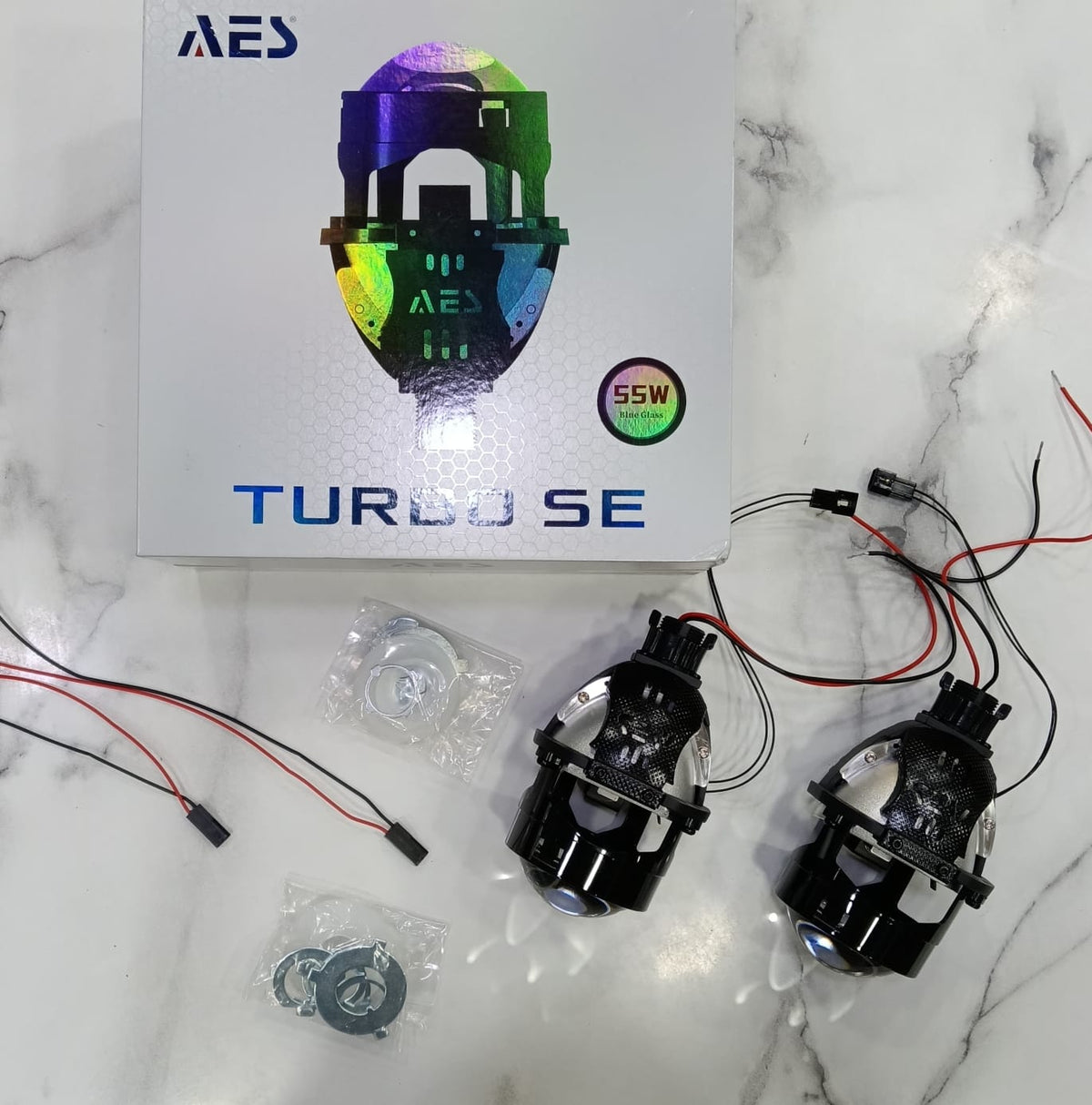AES Turbo SE 60W Bi-LED Headlight Projector for Car 1 year warranty