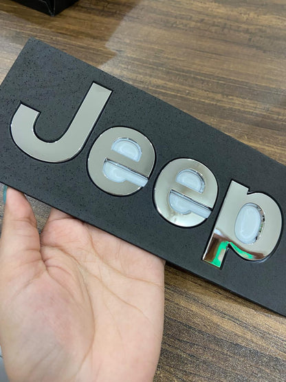 Jeep Letters Sticker for Cars, Jeep, Metal Badge