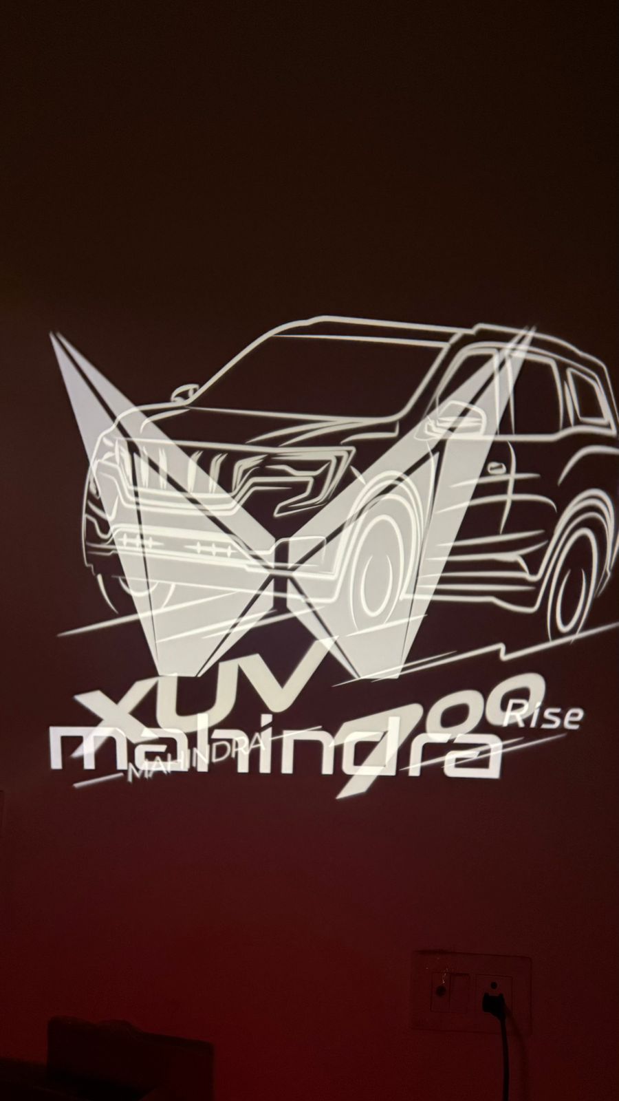 Mahindra Car Door Welcome Logo Projector Light | LED Ghost Shadow Courtesy Light | Plug & Play OEM Fit | Premium Car Accessory (Pack of 2)