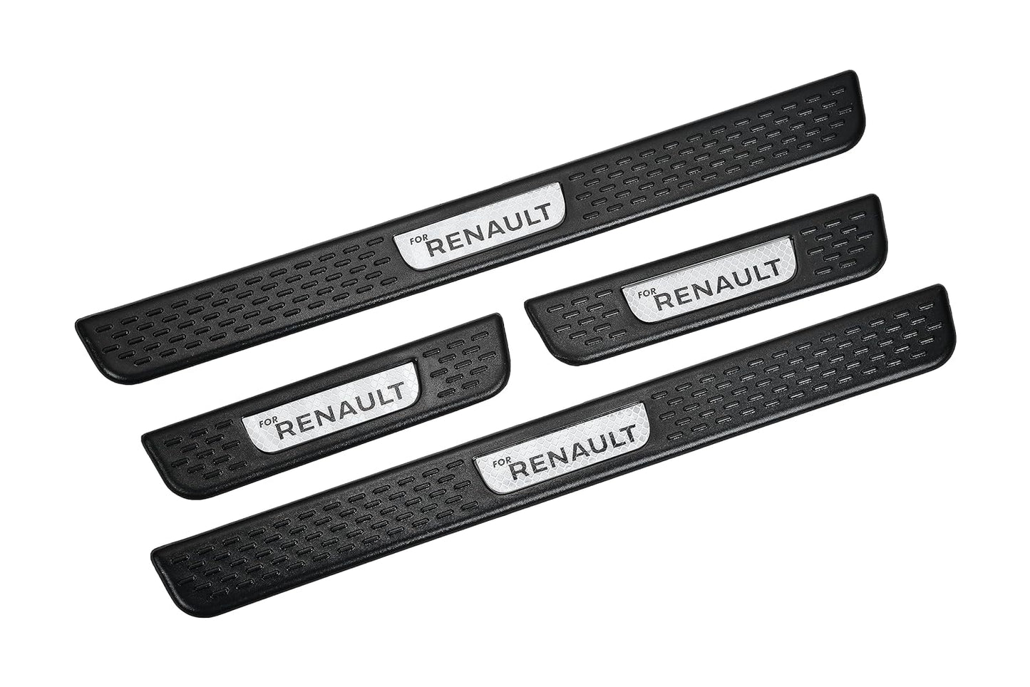 Car Door Entry Foot Step Sill Plate Guard Scuff Plate Protection Sports Design with Adhesive Tape 4 Piece