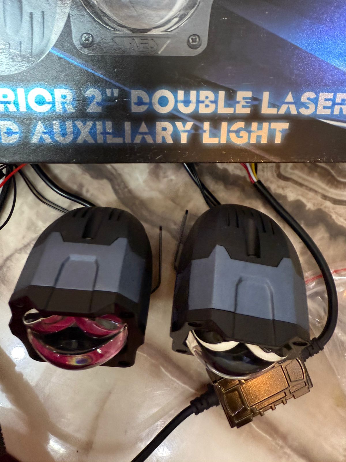 Aes Warrior 2" Double Laser Bi-LED Auxiliary Light- 120 watt - 1 Year Waranty