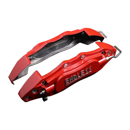 2pcs Car Aluminum Endless Brake Caliper Protector Cover for Wheel Hub 14in-15in Small Red