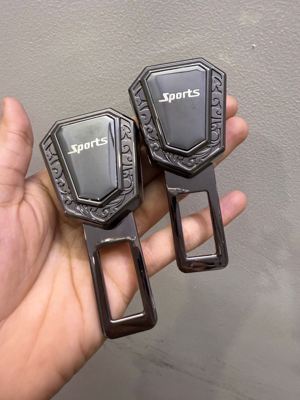 Caroxygen (2in1) Seat Belt Alarm Stopper Buckle & Holder (Pack of 2 )