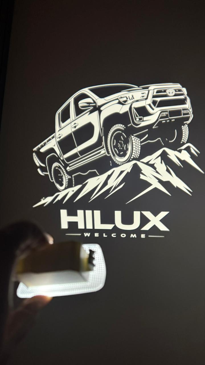 CARDI TOYOTA /HYLUX/ FORTUNER/Car Ghost Light | LED Door Welcome Shadow Light (Pack of 2),(1 YEAR WARRANTY)