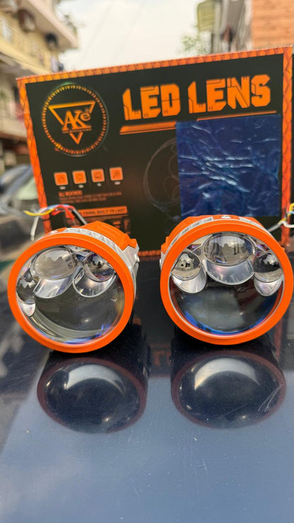 AKe W303 3R LED Projector Lens Fog Light | 28000LM Super Bright | Set of 2