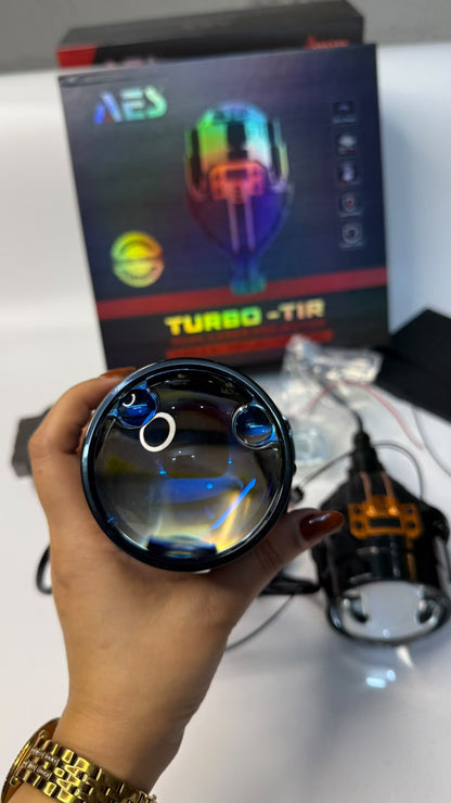 AES Turbo-TIR Dual Laser LED Headlight Projector Lens for Cars 1 year warranty