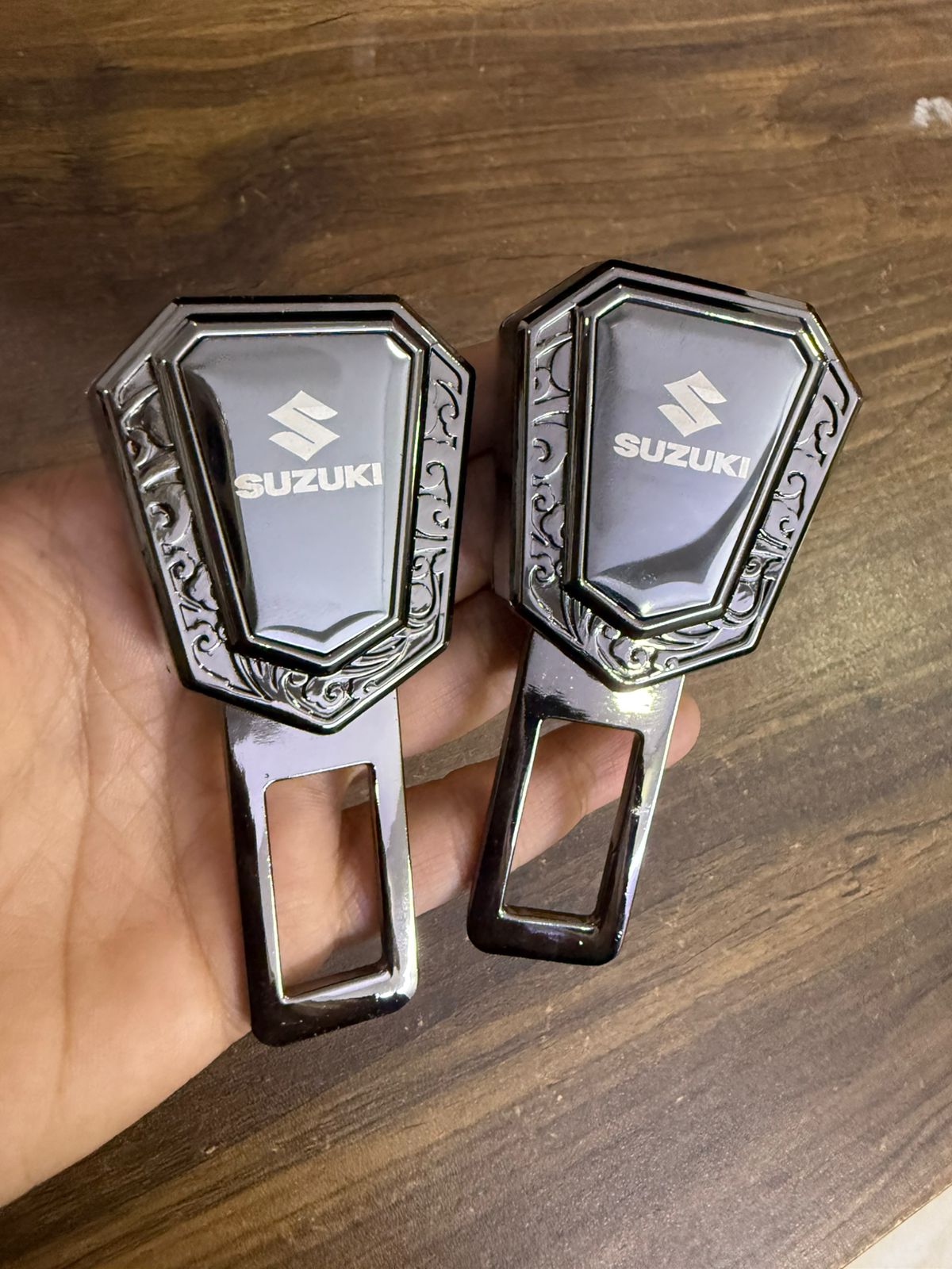 Caroxygen (2in1) Seat Belt Alarm Stopper Buckle & Holder (Pack of 2 )