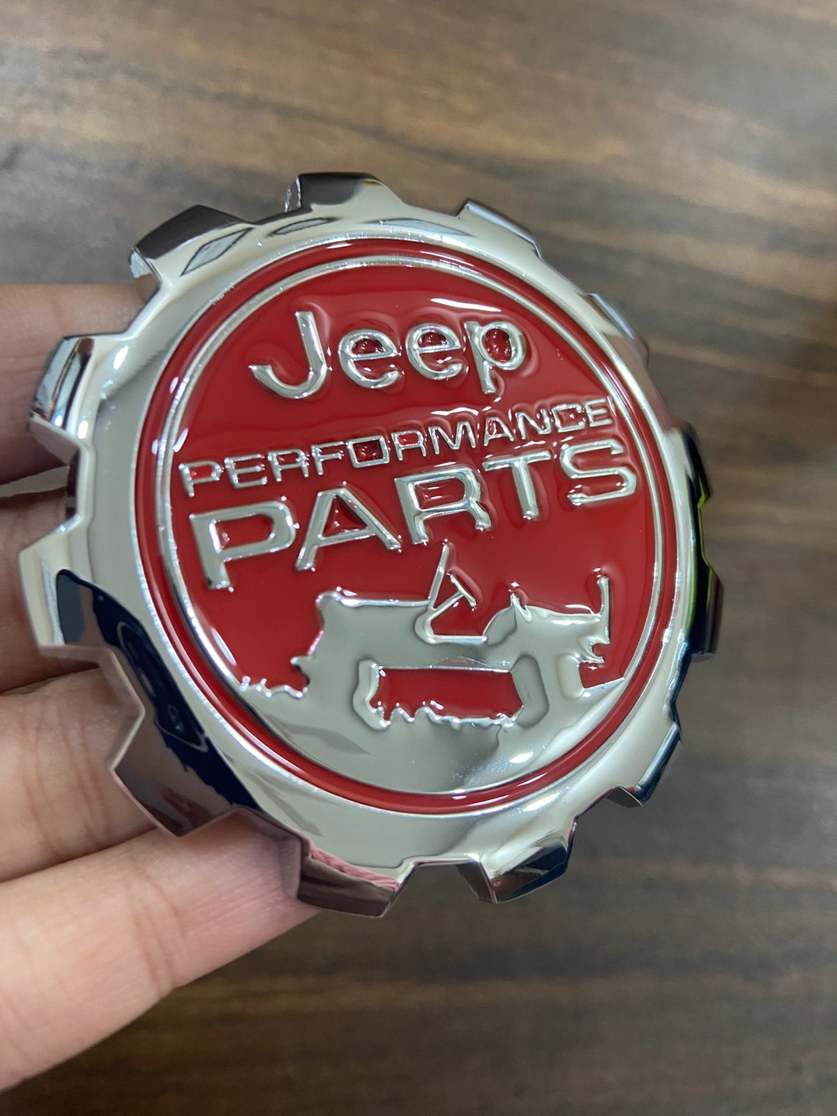 Jeep Performance Parts Emblem Sticker for All Jeep Cars, Metal (Black)