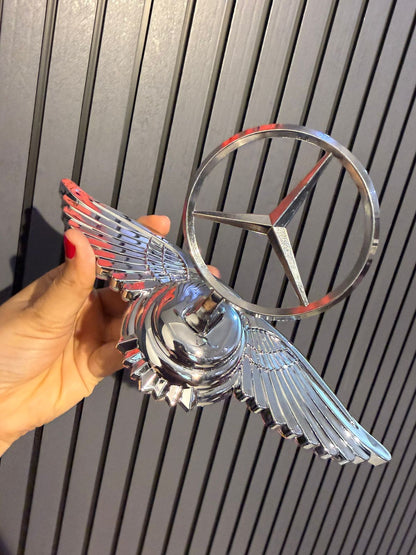 3D chrome Zinc alloy cover with standard hood, modified front logo for Mercedes Benz