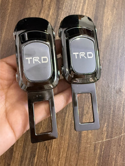 Caroxygen (2in1) Seat Belt Alarm Stopper Buckle & Holder (Pack of 2 )