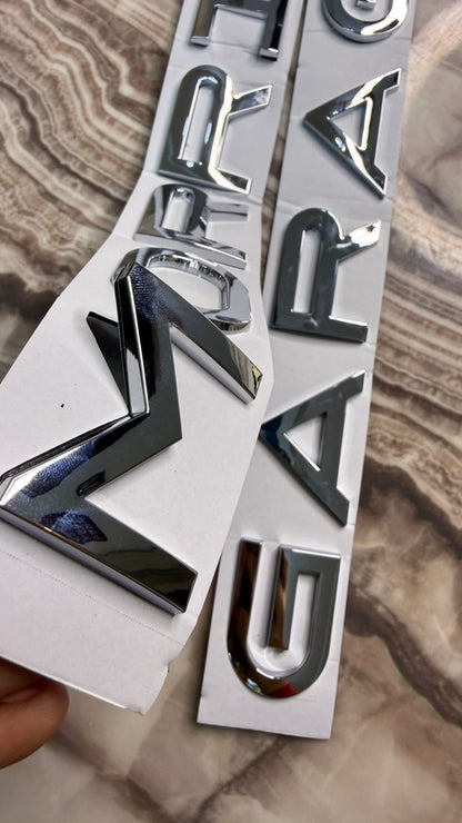 MORRIS  GARAGES 3D Bonnet Letters 3D Alphabets Chrome,morris  Car Accessories, Car Monogram Logo, Sticker (Black)