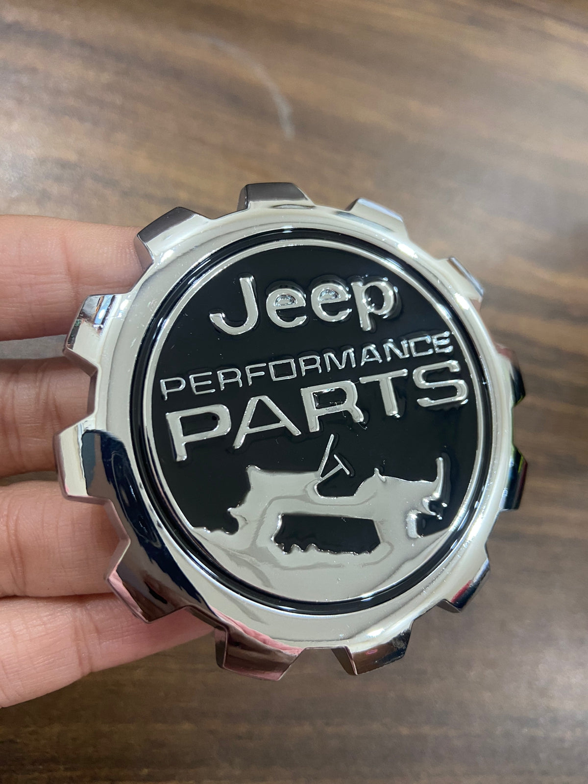 Jeep Performance Parts Emblem Sticker for All Jeep Cars, Metal (Black)