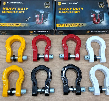 Aluminum D-Shackles Set Heavy Duty 5T, Set of 2
