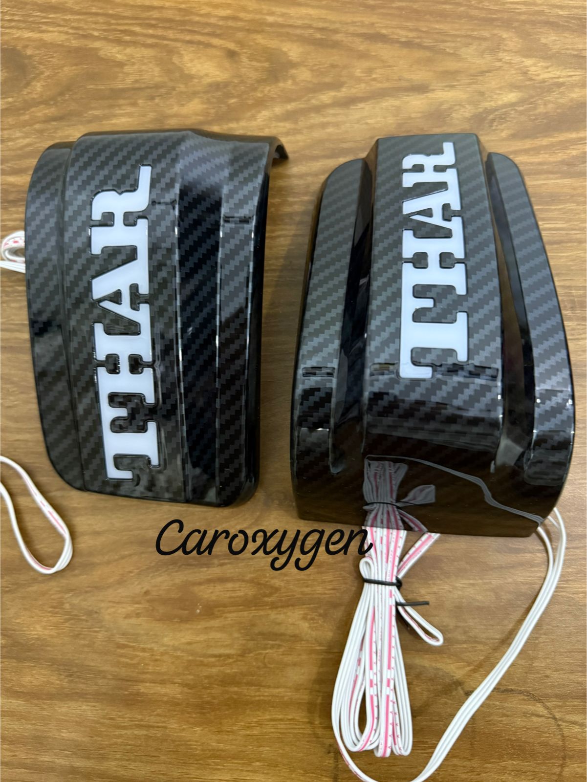 Chrome Mirror Led covers with Matrix amber Indicator compatible for Thar 2021 onwardsset of 2