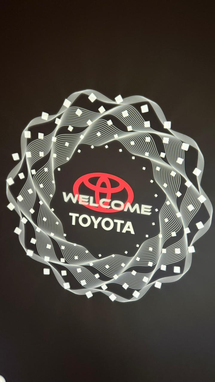 CARDI TOYOTA /HYLUX/ FORTUNER/Car Ghost Light | LED Door Welcome Shadow Light (Pack of 2),(1 YEAR WARRANTY)