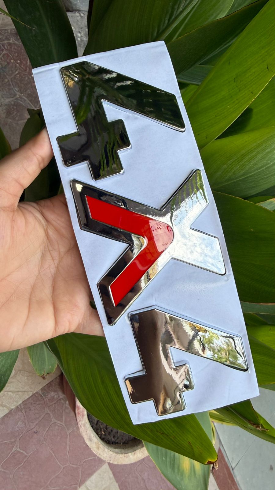 2PC ABS Plastic Thar Crde 4X4 CAR Badge Emblem Monogram Logo Decals Sticker 3D for Mahindra Thar Crde 4X4 (19CM)