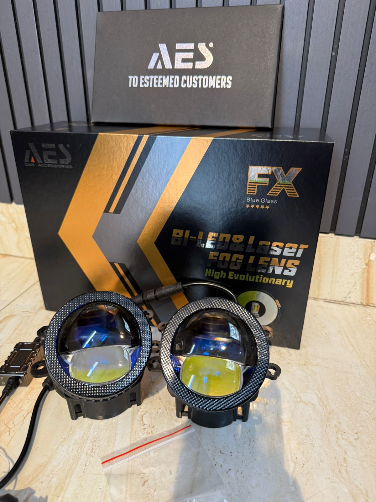 AES FX Bi led and Laser fog projector tri colour