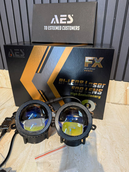 AES FX Bi led and Laser fog projector tri colour