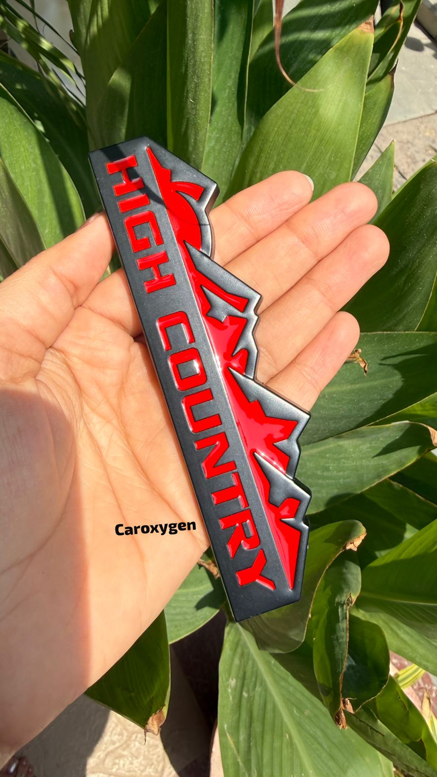HIGH Country  Logo 12.5 x 2.8cm Car Bike Metal HIGH Country Logo Car Emblem Premium 3D Badge Auto Racing Sport Sticker Grand Tourer Decal