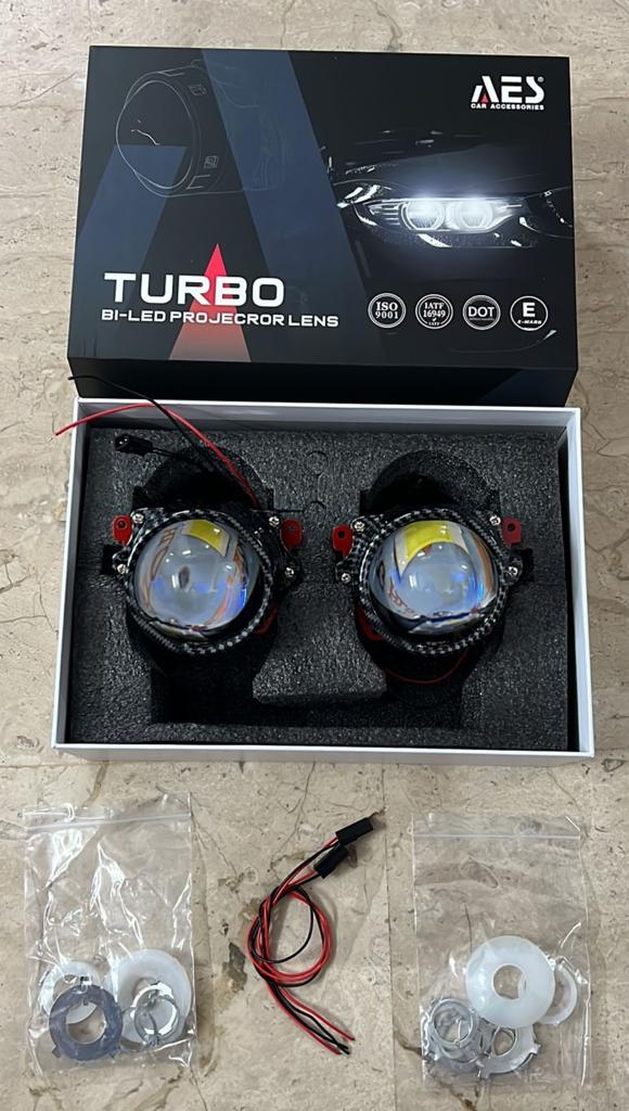AES Turbo  Bi-Led Headlight Laser Projector 3.0 inch Blue Lens