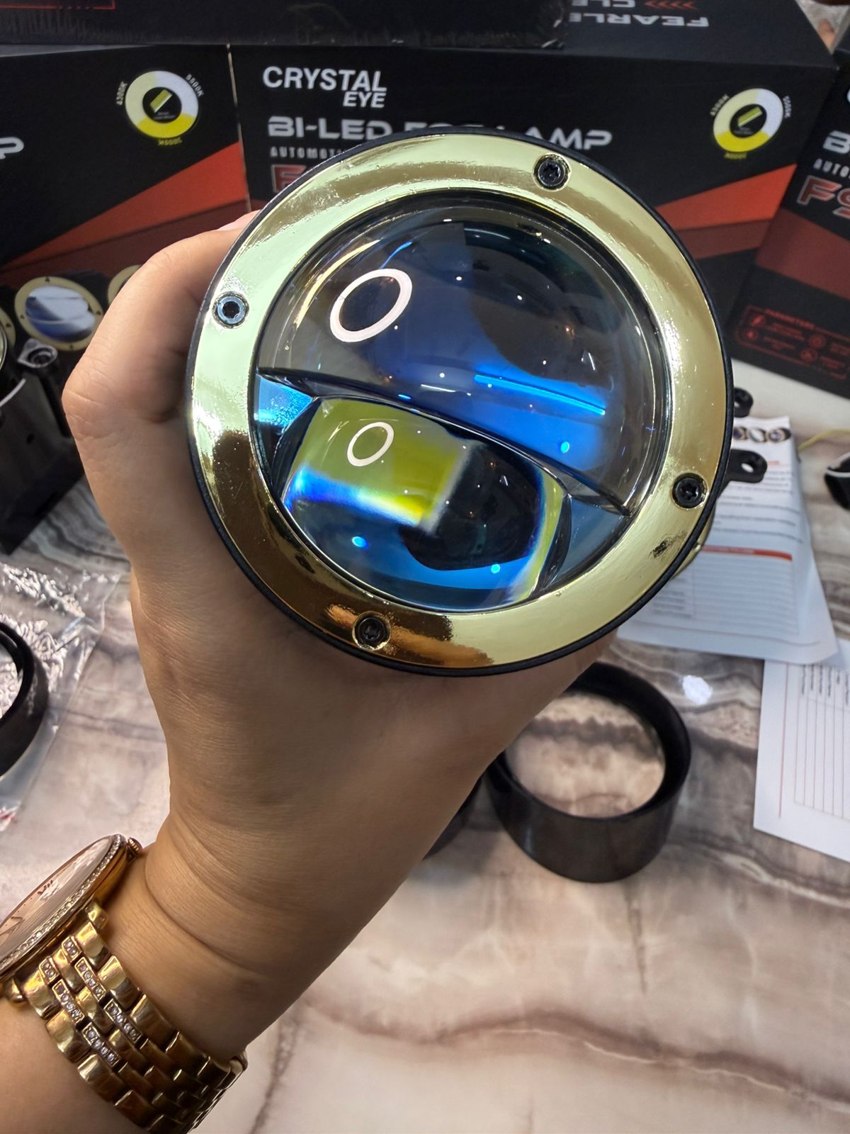 CRYSTAL EYE F9 Bi-LED Fog Lamp – High Power Automotive Lighting Solution -1 year Warranty (120 watt 140 watt and 130 Watt)