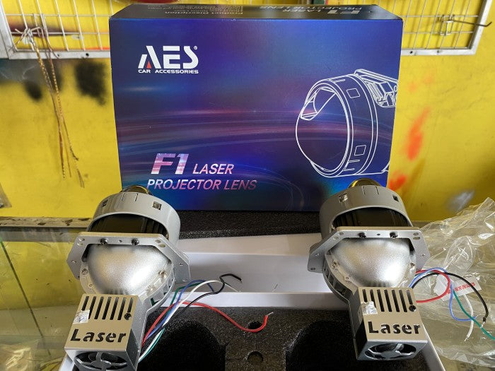 AES F1 Pro Directive Laser Bi-Led Projector Lens 75W Headlight Automotive Bi Led Projector Lens