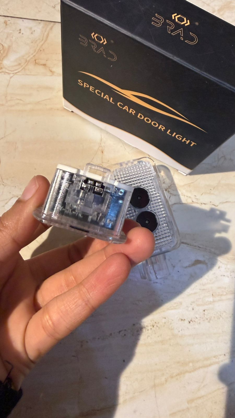 Car Door Welcome Logo Projector Light – LED Special Car Door Light | Plug & Play Courtesy Ghost Shadow Light | Premium Car Accessory (Pack of 2)