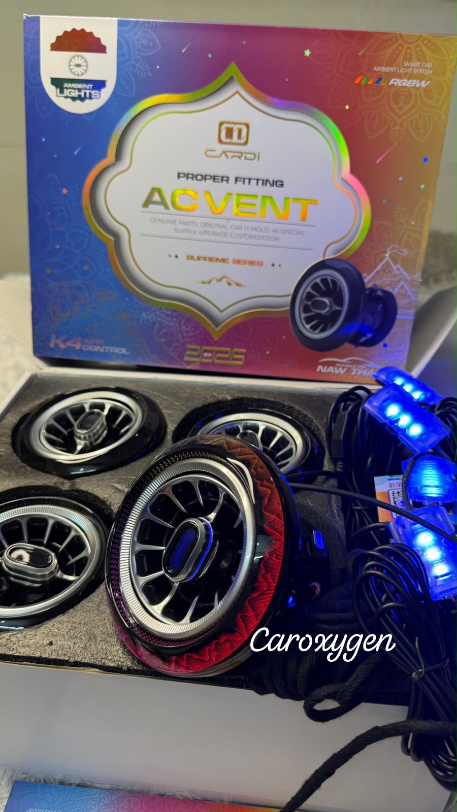 CARDI K4 ACVENT Ambient Light 8IN1 for New Mahindra Thar. (NEW EDITION 2025 MODEL)-(1 Year Warranty)