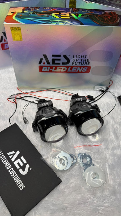 AES F1 Turbo Bi Led  Projector lans 3 inch | Headlight Retrofit (Set of 2) 1-year warranty