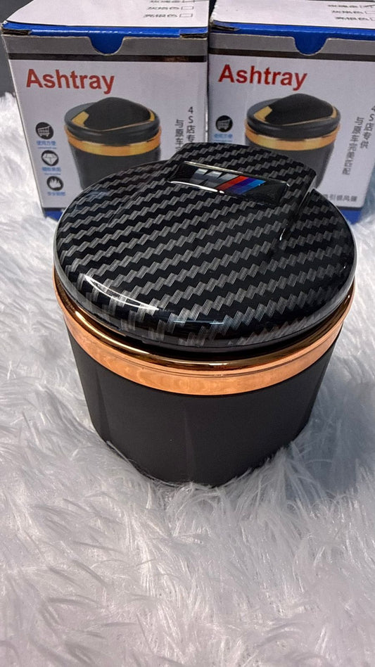 Car Ashtray Car Cigarette Ash Tray Carbon Fiber Finish