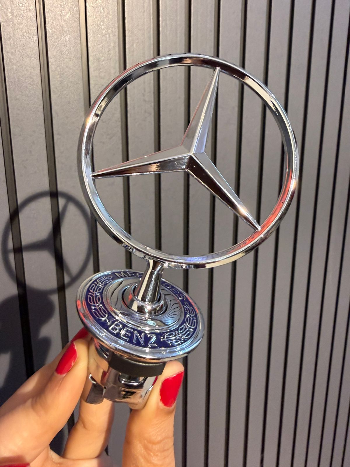 3D chrome Zinc alloy cover with standard hood, modified front logo for Mercedes Benz