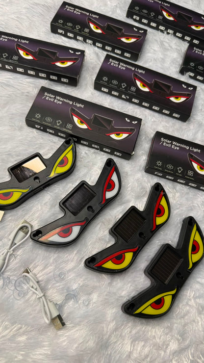 Caroxygen Solar Powered Devil Eyes Light for Car Rear Window Light for Night Driving & Styling
